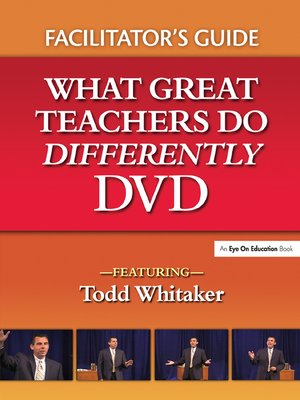 cover image of What Great Teachers Do Differently Facilitator's Guide